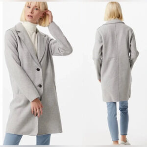 ONLY Between-Seasons Coat 'Carrie' in Mottled Grey size S